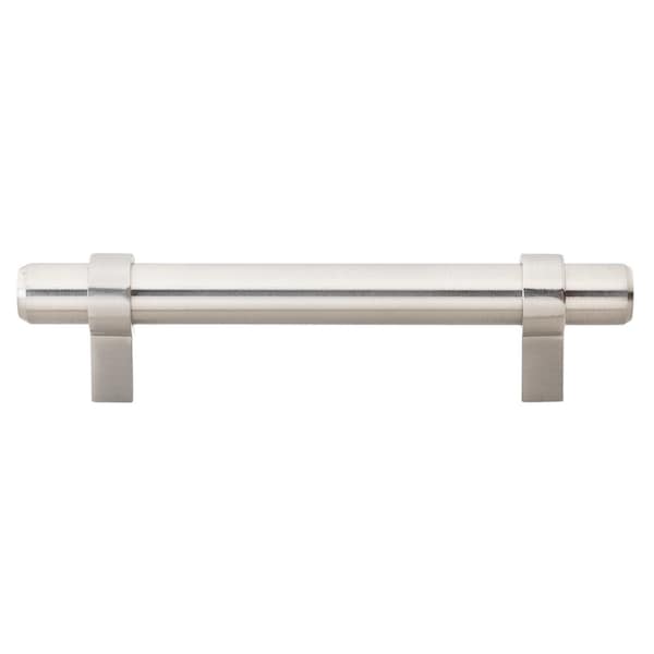 Gliderite Hardware 3-3/4 in. Center to Center Satin Nickel Solid Steel Bar Pull - 4006-96-SS 4006-96-SS-1 - main